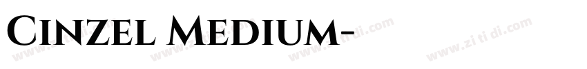 Cinzel Medium字体转换